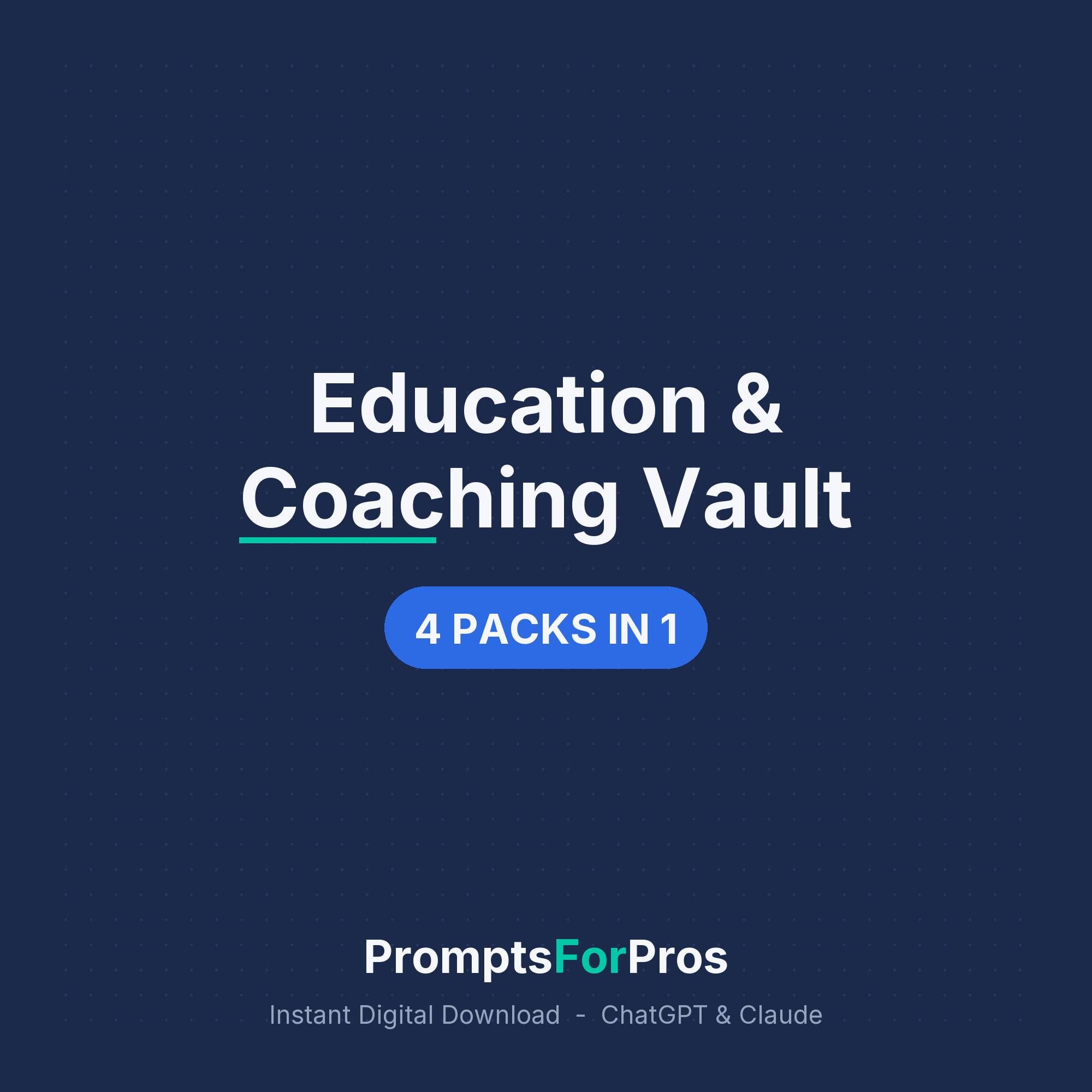 Education & Coaching Vault cover