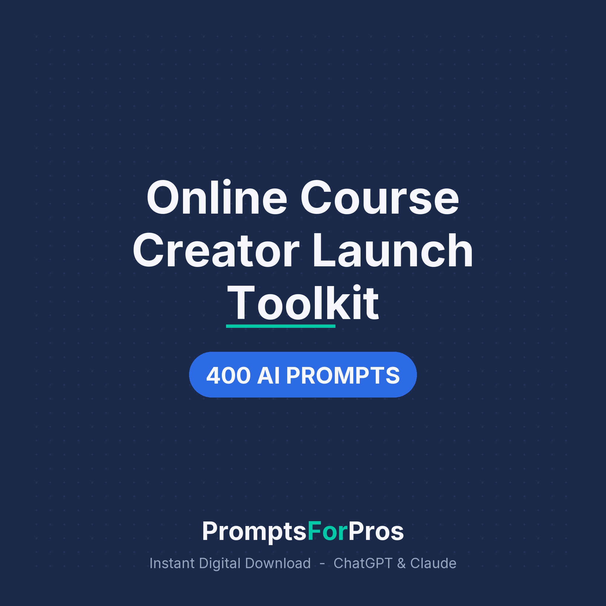 Online Course Creator Launch Toolkit cover