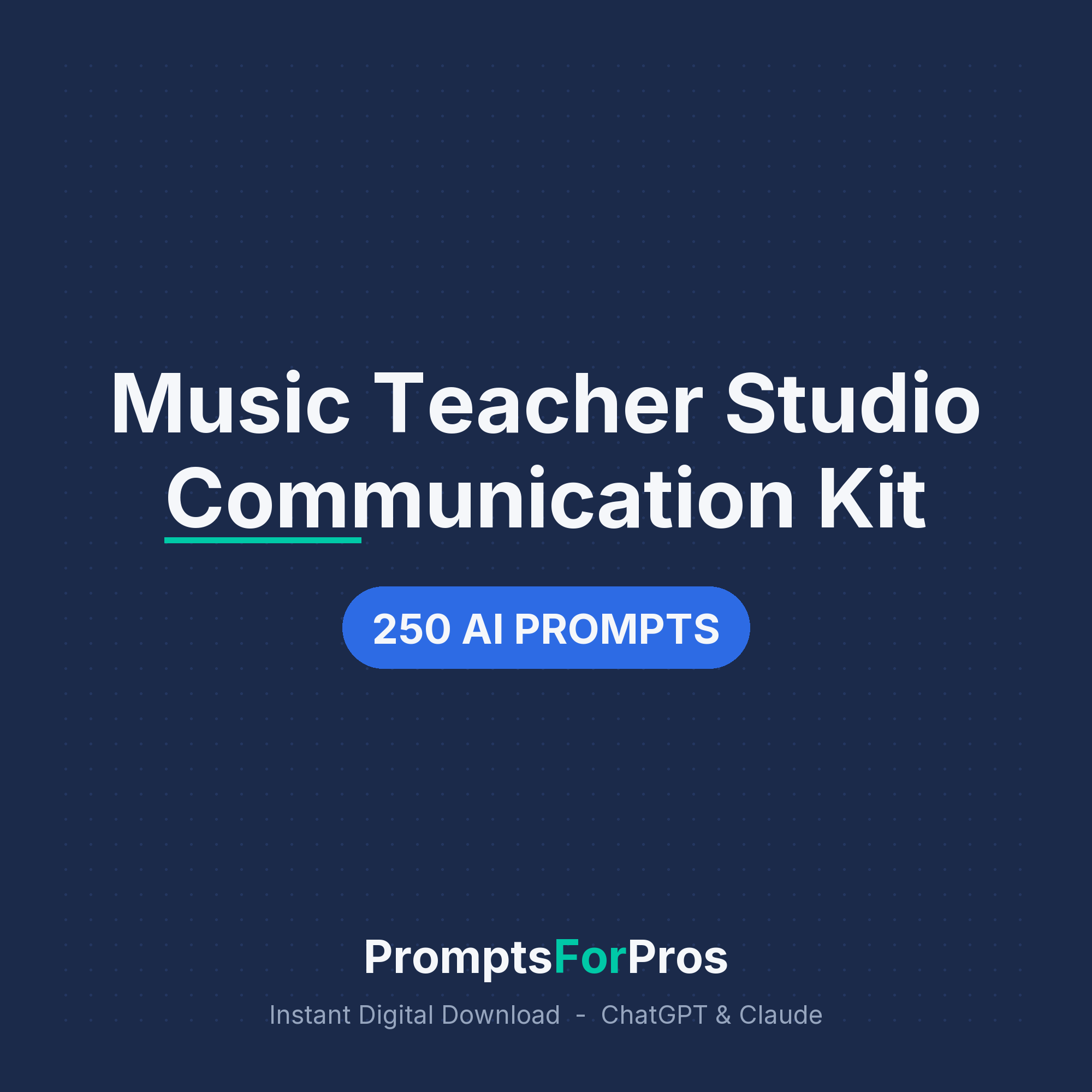 Music Teacher Studio Communication Kit cover