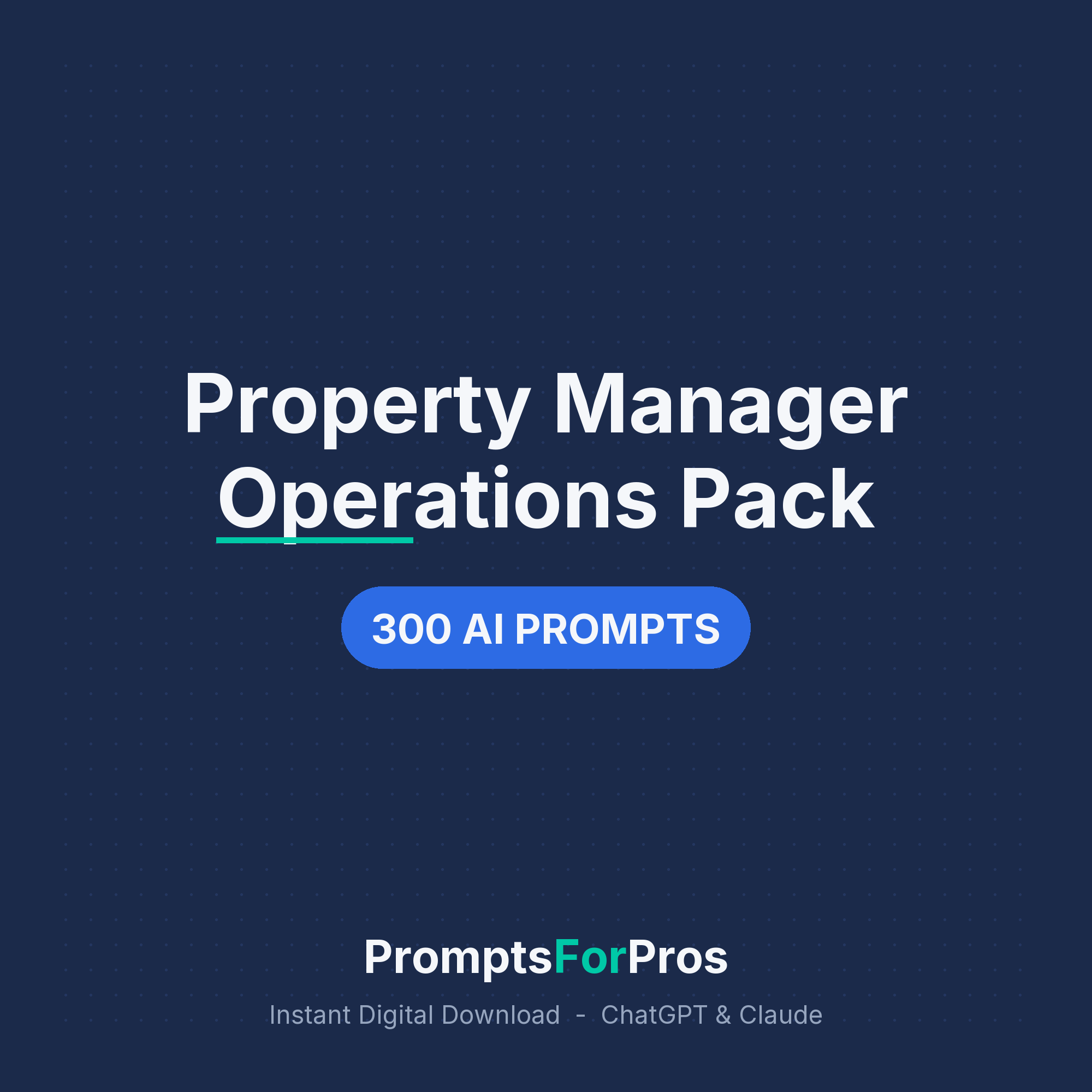 Property Manager Operations Pack cover