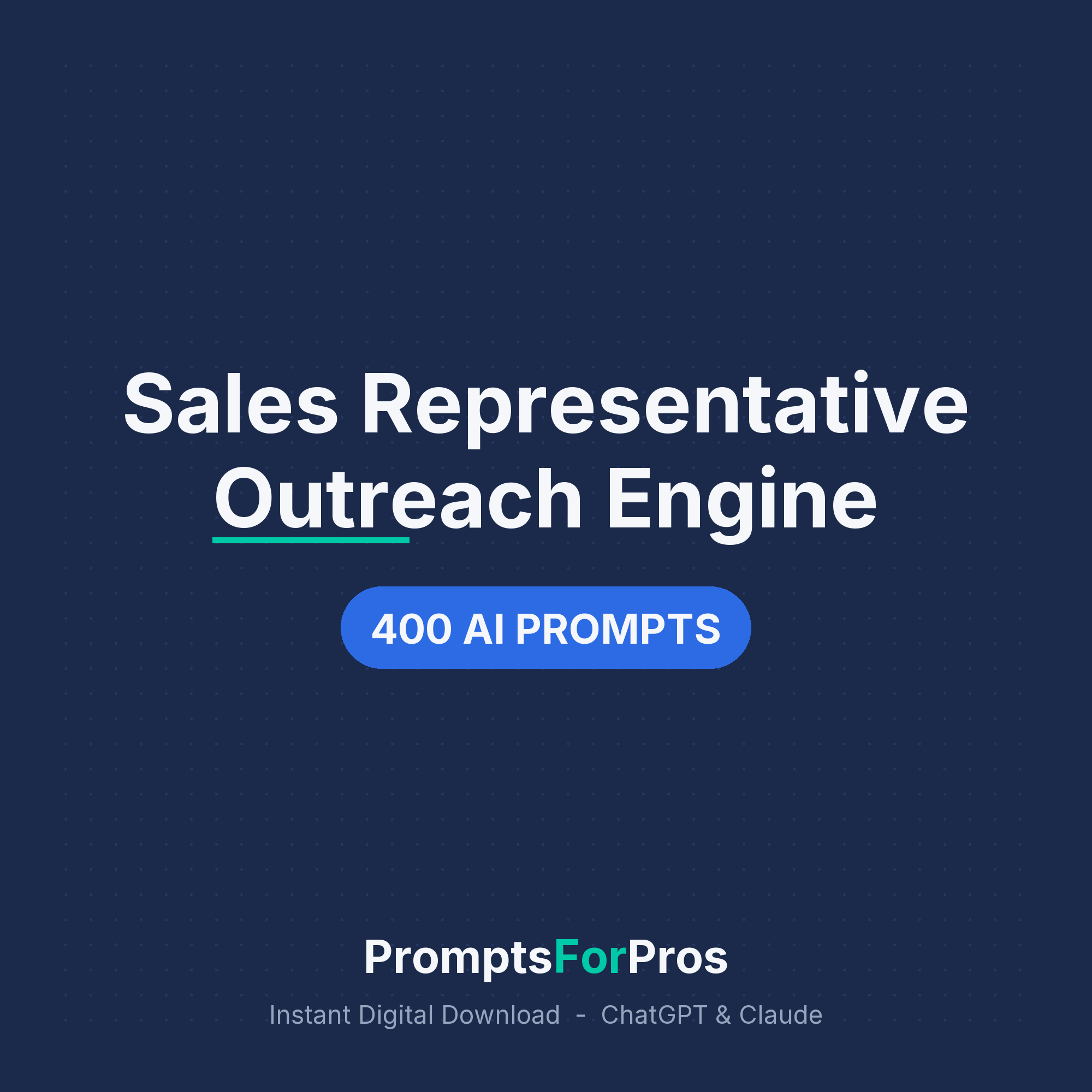 Sales Representative Outreach Engine Prompt Pack cover