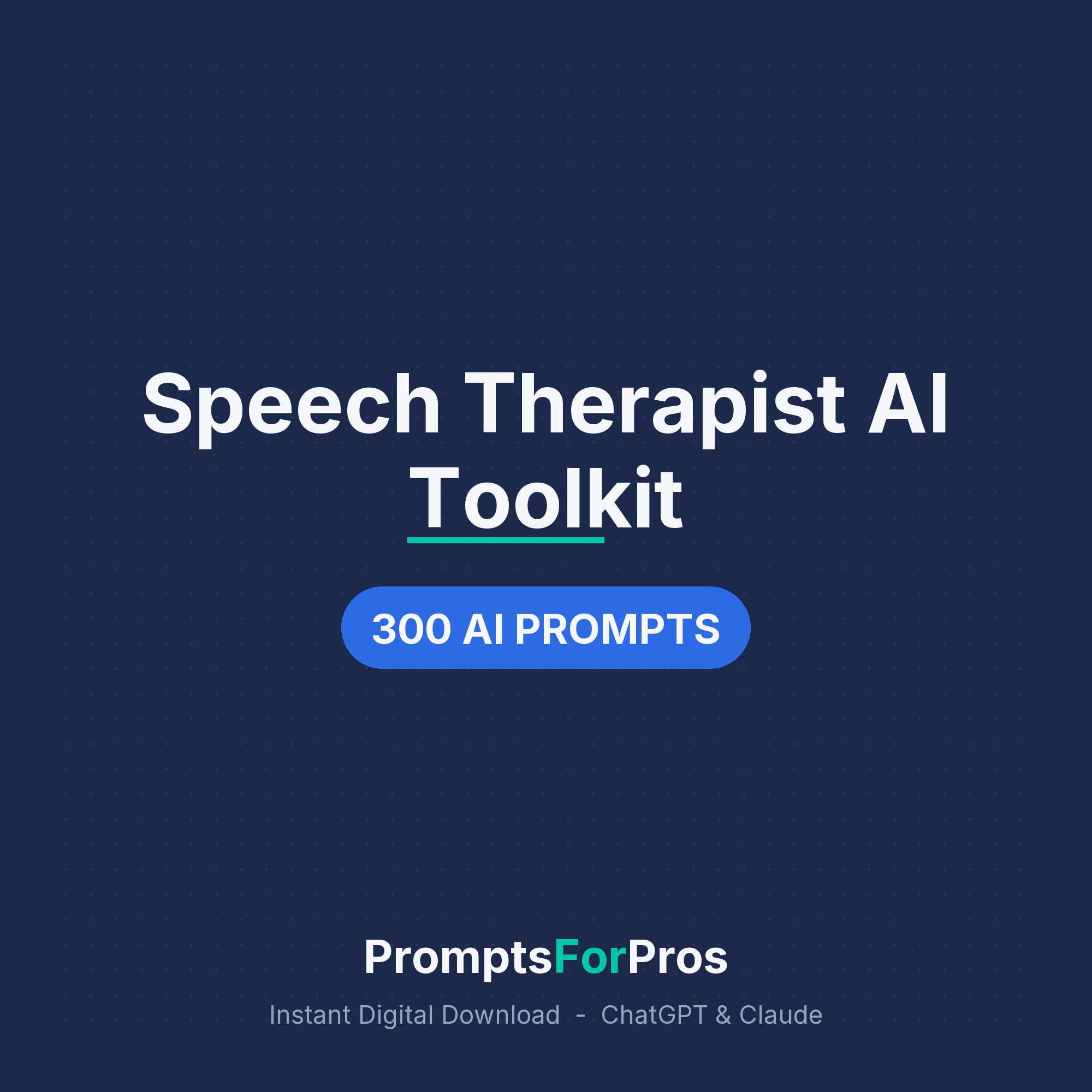 Speech Therapist AI Toolkit cover