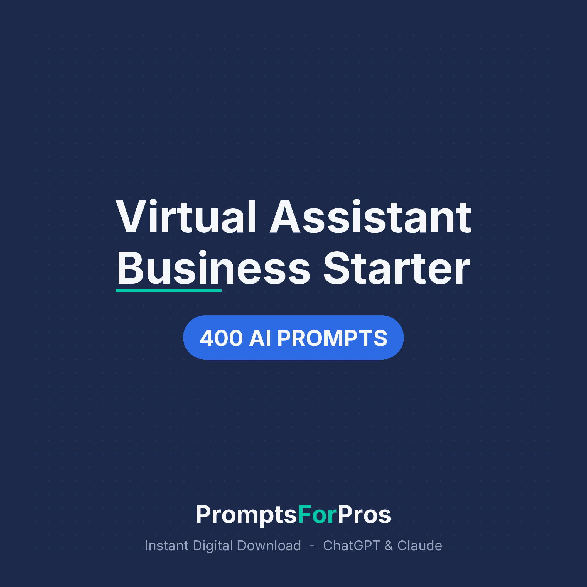 Virtual Assistant Business Starter Prompts cover
